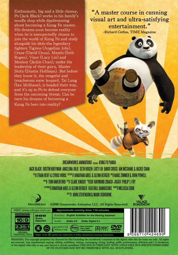 DVD Marketing - Kung Fu Panda DVD Cover Redesign 2