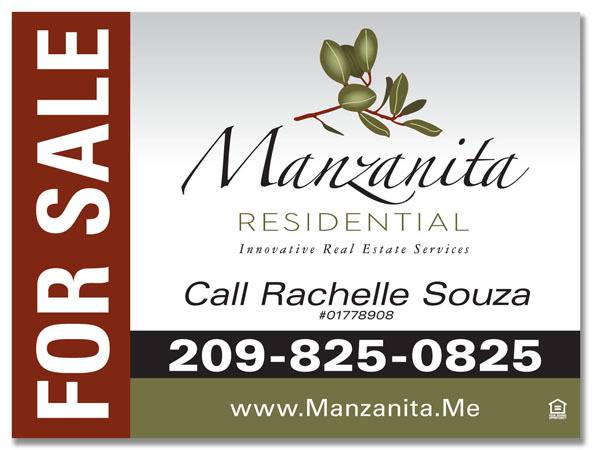 Real Estate Marketing - Manzanita Venture - For Sale Sign