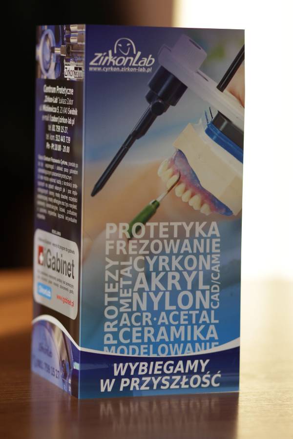 Trifold Brochure for Dental Practice Prosthetics 