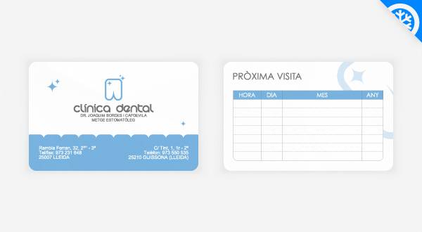 Dental Business Card Design - Bordes Clinica Dental