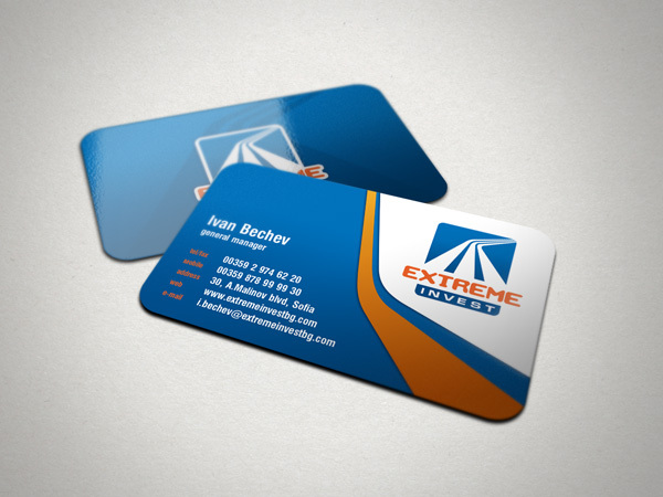 Extreme Invest Business Card Design