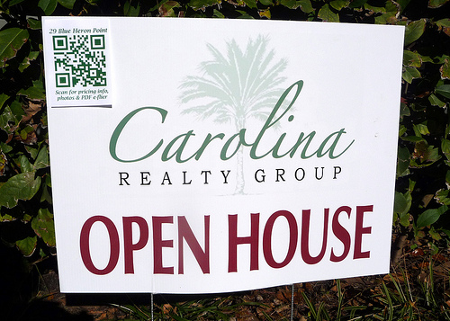 QR Code Yard Sign on Hilton Head Island, SC 