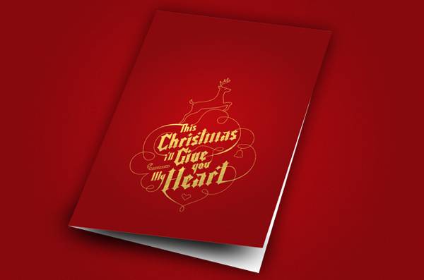 This Christmas I'll Give You My Heart - Greeting Card