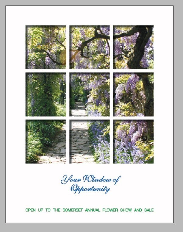 Creating a Window Through Your Brochure Cover