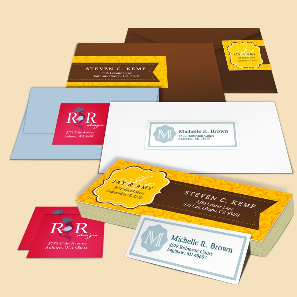 Cut-to-Size Address Labels