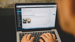 Blogger using blogging platform Wordpress