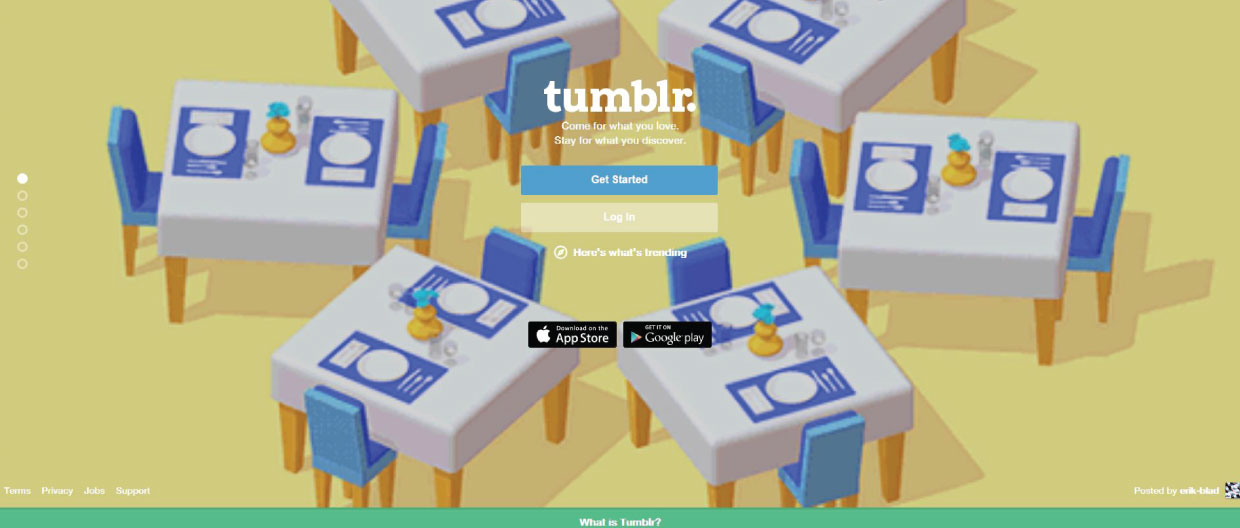 best blogging platforms Tumblr Homepage